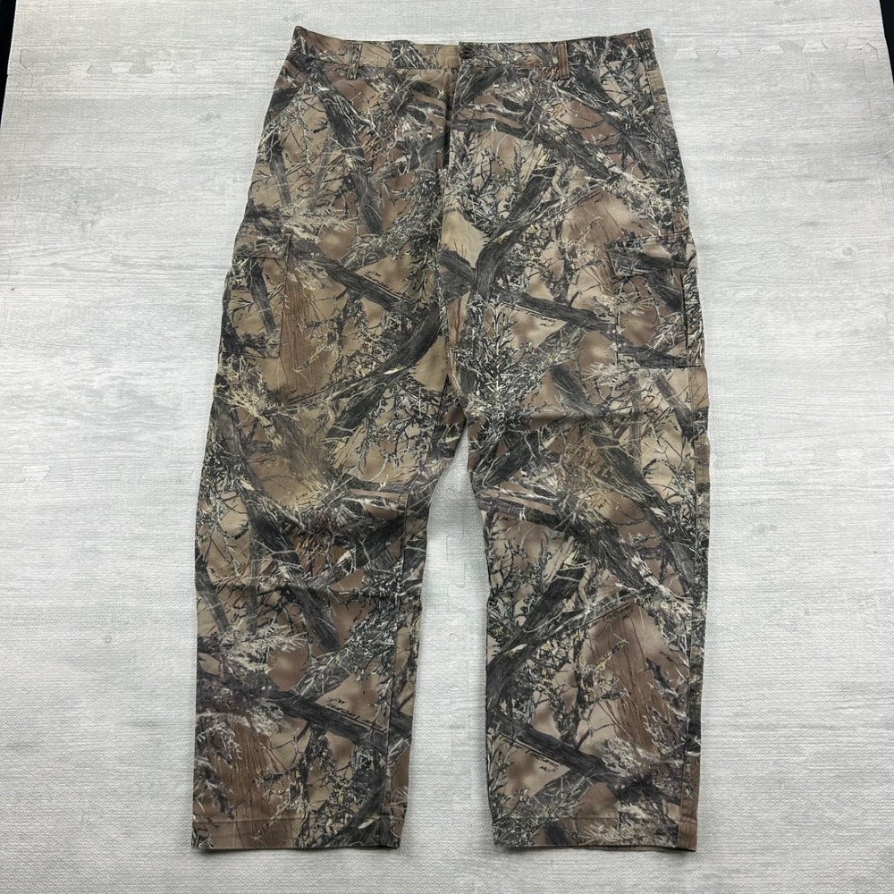 Vintage 90s True Timber Camo‎ Cargo Pants Size XL Brown Real Tree